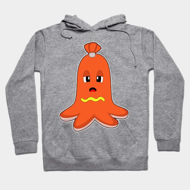 Octopus Hotdog Hoodie by Markus Schnabel